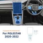 For Polestar 2 2021-2023 Center Console Decorative Protect Transparent TPU Film