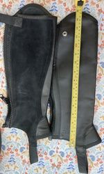 Ariat half chaps black leather - excellent condition