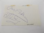 HAND SIGNED 6.5" x 4" LINED PAPER - CHRIS & BOB ANTHONY - WRESTLING