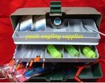 Fishing Tackle Box & Floats Shot feeders Hooks Catapult all tackle needed 