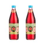 t.g.kiat Rose Syrup (750ml) (Pack of 2) Bottle Vegetarian Baking & Dessert Syrup