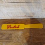 Grolsch Yellow Beer Lager Foam Knife Skimmer Scraper Home Bar Perfect Draft Sub
