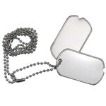 US Army Tags - WW2 Repro American Military Metal GI Dog Tag Set Necklace Soldier