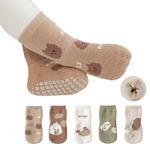 2 Pairs Anti Slip Baby Socks Toddler Kids Floor Socks Warm Thicken Boy Girl Sock
