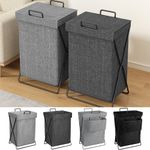 Laundry Basket Dirty Washing Wash For Clothes Bin Foldable Storage Bag With Lid