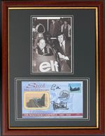 Stirling Moss And Jackie Stewart Hand Signed Ltd Edition 40x30 Framed FDC & COA