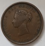 •1843•CANADA•NEW BRUNSWICK•QUEEN VICTORIA• ONE PENNY•TOKEN▪︎