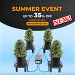 Mars Hydro Auto-Drainage System with 4-Pack Runoff Trays|Water Pump|Grow Bags