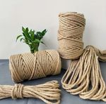 Natural Brown Jute Twine Rope 2-14mm Rustic String Burlap Cat Scratching Garden
