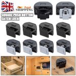 1-20x Push Button Latch Locks Cupboard Cabinet Drawer Door Catch Campervan Boat