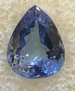 2.17ct pear cut natural  tanzanite  loose gemstone with certificate