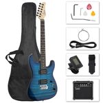 Stripe Electric Guitar 20w Gst H Pickup Tiger Kit Amp Bag Strap