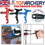 Archery Release Aids 4 Fingers Thumb Trigger Caliper Compound Bow Target Hunting