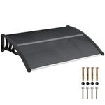 Outsunny Door Canopy Awning Outdoor Window Rain Shelter for Door 100 x 75cm