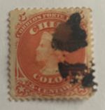 Chile, Colombia 1865 - Columbus Series - 5 Centavos
