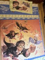 Vintage 2001 Harry Potter Duvet Cover Set Flying Keys Single Warner Bros