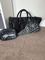 Vintage 90s Extra Large Umbro Holdall/Football Kit Bag Retro + Matching Wash bag