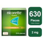 Nicorette Fruitfusion 2mg Gum 3 x 210 - 12 Weeks* BundleTotal Gum 630