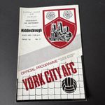 (23) League Cup 2nd Round York City v Middlesbrough 8.9.1977