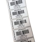 PAT Testing Labels, Barcode Appliance ID Labels Asset Stickers 500/1000 Custom