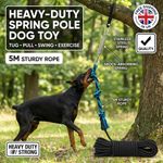 Bite Training Spring Pole Pet Dog Rope Knot Toy Chewer Hanging Exercise Rope