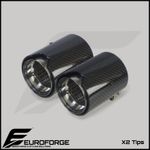2X BMW M135i/M140i/M235i/M240i MP Chrome Carbon Fibre Exhaust Tips F10,F20,F30+