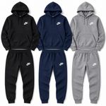 Mens Nike Club Logo Tracksuit Hoodie and Bottoms Set 3 Colors