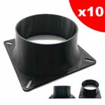 120mm to 100mm 4" Fan Duct Adaptor Vent BITMAIN Antminer Whatsminer 10 PACK