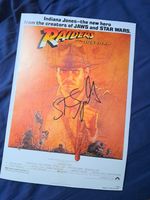 Steven Spielberg Autograph - Raiders Of The Lost Ark Poster Signed