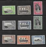 St Lucia 1936 part to to 1/-. SG113 - 121. MVLH