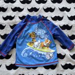 PAW Patrol Boys Blue Long Sleeve Swim Shirt Rash Vest 12-18 Months