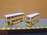 Base toys N Gauge Bus X 2 Yellow Northern South Sheilds.