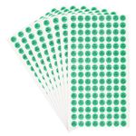 1024Pcs QC Pass Stickers, 0.4 Inch QC Approval Labels, Black/Green