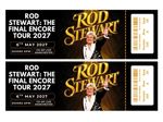 Rod Stewart The Final Encore Tour 2027 Personalised Souvenir Memorabilia Ticket