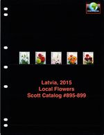 $9.70 Scott Value - 2015 LATVIA Flowers Eastern Europe Wildlife CV MNH NH UMM