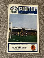 CARDIFF CITY V REAL MADRID EUROPEAN CUP WINNERS CUP 1970-71