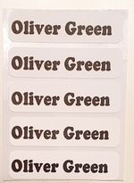  Iron On Personalised Tags Labels Name School Uniforme Kids 5 10 25 30 40 50