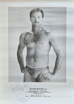 Ultra Rare the late David Wilkie MBE autographed/signed poster 32x45cm