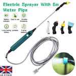 Electric Plant Sprayer Watering Spray Wand Rechargeable Garden Sprayer + 5M Pipe
