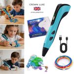 3D Printing Pen Set for Kids - Doodle Printer with 3 Colours PLA Filament