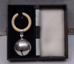 Beautiful Vintage 1959 Boxed Sterling Silver Baby Rattle by Turner & Simpson
