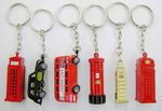 5 BRITISH MINIATURE LONDON KEY RING BRELOCK DIECAST METAL KEYCHAIN SOUVENIR GIFT