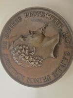 1861 Bronze Agricultural Medal Prince Adalbert Bavaria Angus Cattle Southesk
