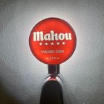 Brand New Mahou Beer Badge! Mahou Beer Lens! Mahou Pump Badge! Frog Eye Lens