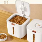Large Pet Food Storage Barrel Sealed Moisture Proof Cat Dog Container