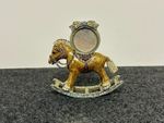 Jay Strongwater Enamel Rocking Horse Photo Frame with Swarovski Crystal
