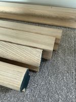 Solid White Oak Handrail 1 Rail Available 2.8m Sanded Smooth Finish New Exc Con