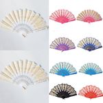 Lace Dance Fan Hand Fan Fashion Folding Dancing Folding Fan Hot Gold Fan Luxury