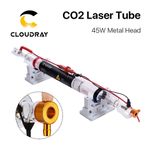 45W-55W CO2 Laser Tube Metal Head 800mm Length for Laser Engraver Cutter Machine