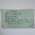 Antique Style Agincourt Poem Handwritten English Longbow Battle Verse Signed